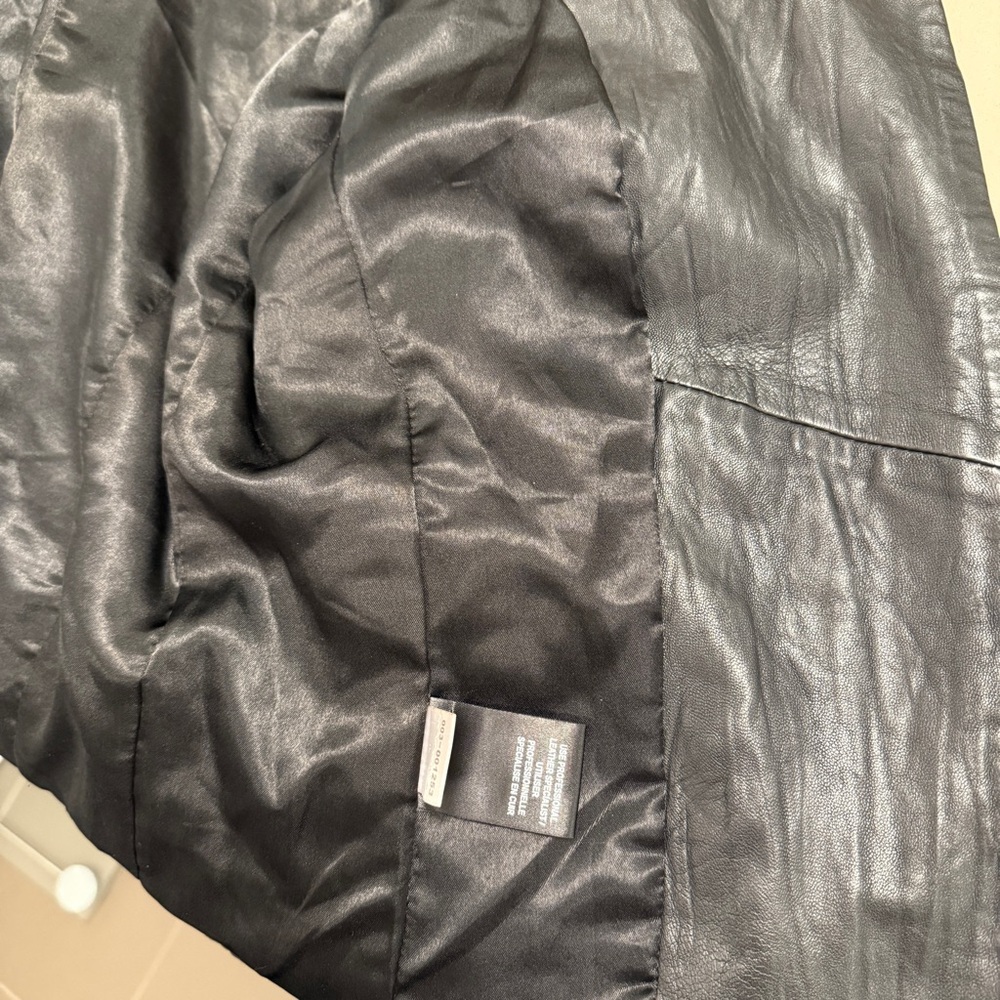 PAIGE Black Leather Moto Jacket XS - Picture 8 of 14